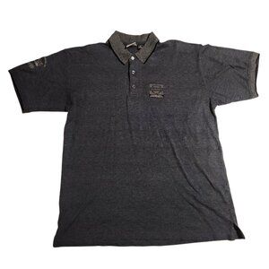 Harley Davidson Polo Shirt Blue Heathered Grand Cayman Harley Davidson Mens XL